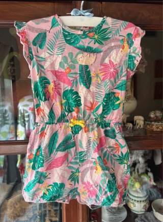 Vestido niña estampado tropical