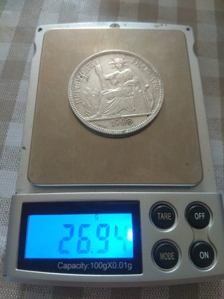 Plata 900 Indochina 1908