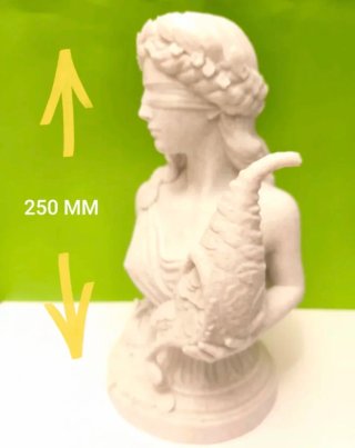Busto Diosa Fortuna 3D