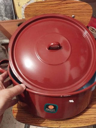 Olla Roja Esmaltada San Ignacio muy grande