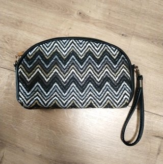 Bolso 3 en 1 bandolera/mano de rafia zig-zag