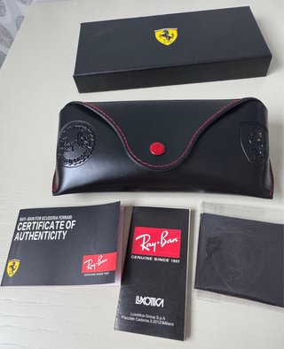 Gafas Ray-Ban Ferrari Plata y Negro