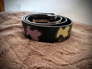 Cinturón TOUS Negro Estampado Camuflaje