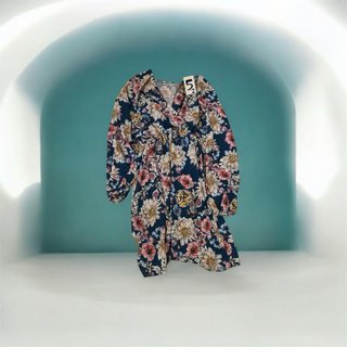 Vestido floral azul No pone talla