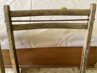 2 Sillas Plegables Madera Antiguas