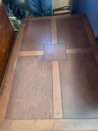 Mesa de centro antigua de madera