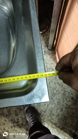 Fregadero Teka   120x50cm con balda  inox debajo