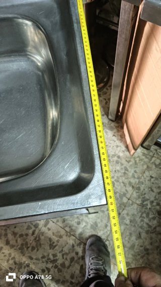 Fregadero Teka   120x50cm con balda  inox debajo