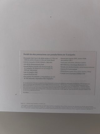 Caja MacBook Pro 13 Retina
