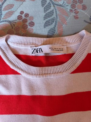 Top Rayas Rojo y Blanco