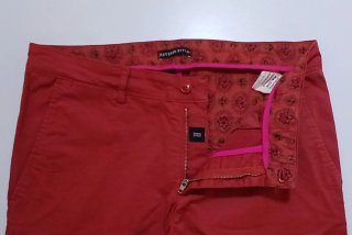 Pantaloni Uomo Chino Reverse Style Tg 46 Rossi