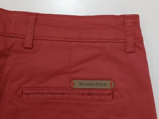 Pantaloni Uomo Chino Reverse Style Tg 46 Rossi