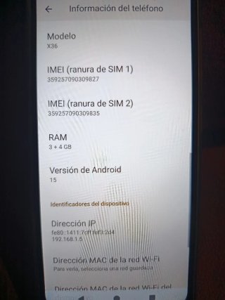 Xgody X36 Azul Nuevo de 3 + 4 GB de RAM y 32Gb