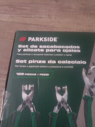 Set Sacabocados y Alicate para Ojales Parkside