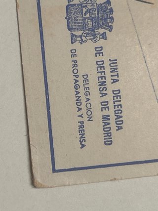Tarjeta Postal Guerra Civil Española