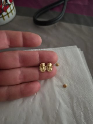 Pendientes oro 18k Faraón