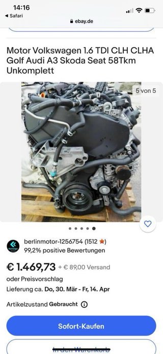 Volkswagen Golf 2017, seat leon 9.12/12/15 1.6 TDI