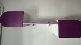 Estantería Morada y Blanca