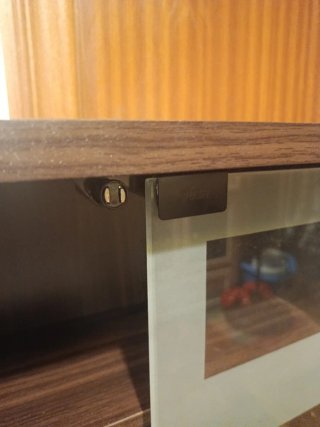 Mueble expositor CD/DVD cristal y madera
