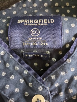 Camisa Springfield Azul Hombre XXL