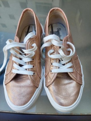 Deportivas Pepe Jeans Doradas Talla 37