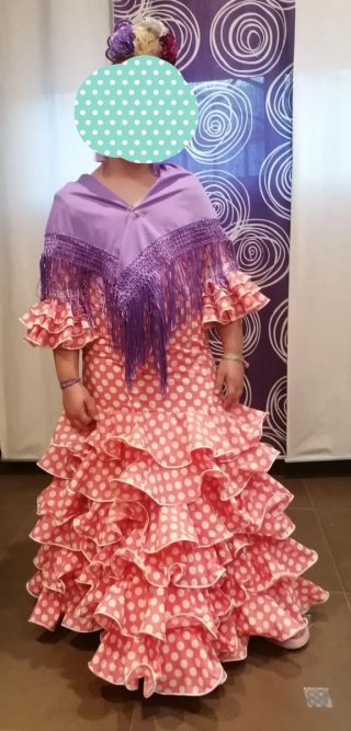 Traje de flamenca niña