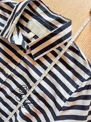 Pedro Del Hierro Striped Cotton Shirt Classic Style Excellent Condition