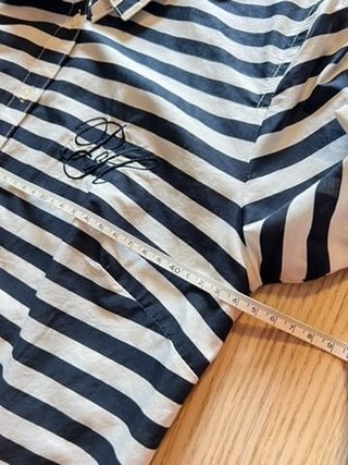 Pedro Del Hierro Striped Cotton Shirt Classic Style Excellent Condition