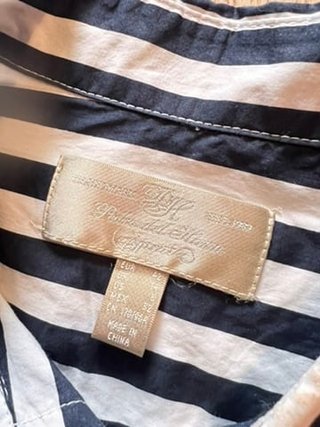 Pedro Del Hierro Striped Cotton Shirt Classic Style Excellent Condition