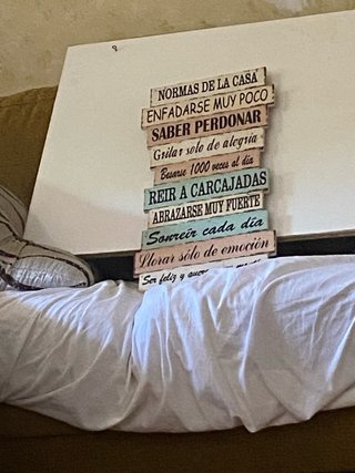 Cartel Decorativo Normas de la Casa
