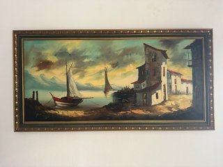 Cuadro marina sobre lienzo