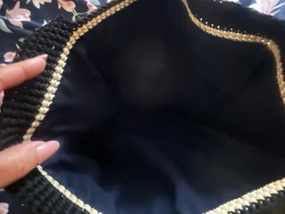 Borsa Fendi Tela Beige e Nera