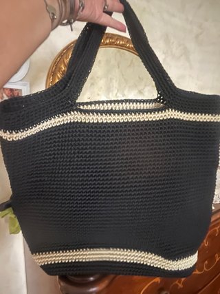 Borsa Fendi Tela Beige e Nera