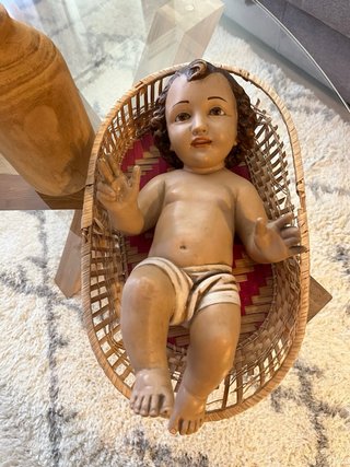 Niño Jesús de Olot Cuna Cesta