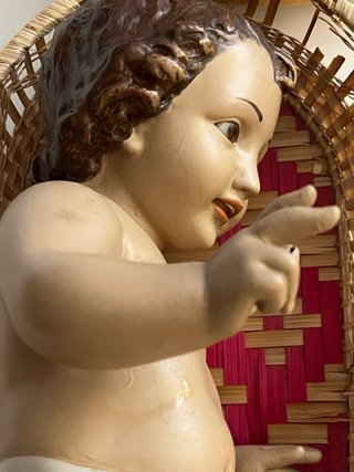 Niño Jesús de Olot Cuna Cesta