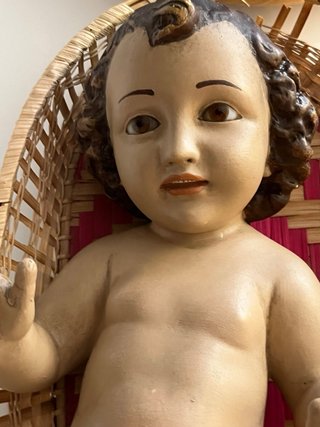 Niño Jesús de Olot Cuna Cesta