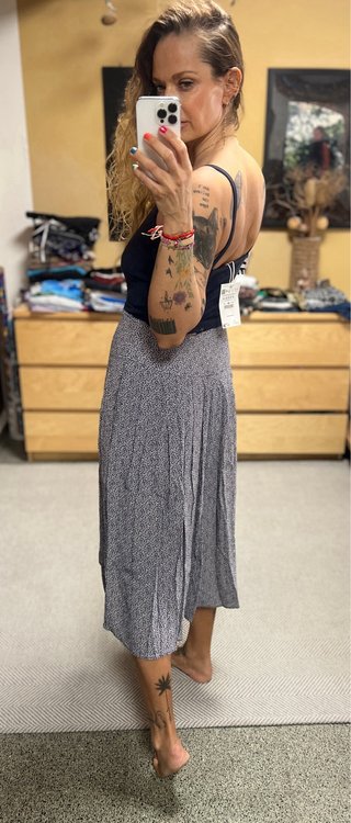 Top tirantes Pull&Bear +falda Vintage bolsillos *M
