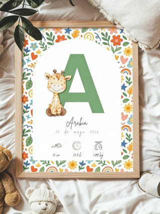 Tarta de pañales + Natalicio personalizado