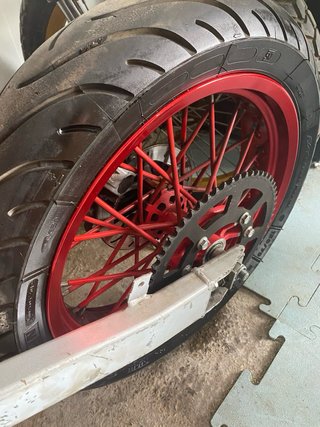 Ruedas Supermotard Rojas Rieju MRT Trophy