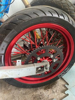 Ruedas Supermotard Rojas Rieju MRT Trophy