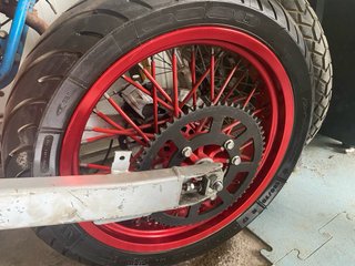 Ruedas Supermotard Rojas Rieju MRT Trophy