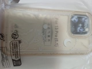 Funda móvil transparente con diseño floral