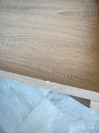 Mesa centro elevable roble con revistero