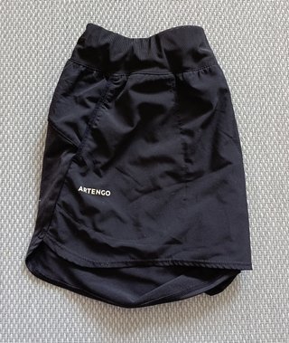 Pantalón Corto Deporte Artengo Negro Mujer Talla S