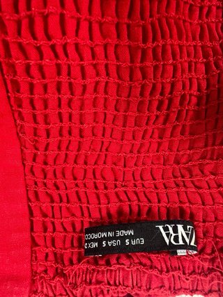 Vestido Zara Rojo Talla XS
