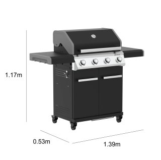 Barbacoa Gas Naterial 4 Quemadores (Leroy Merlin)