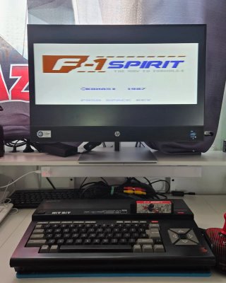 F-1 Spirit MSX Konami Versione Europea Chip SCC