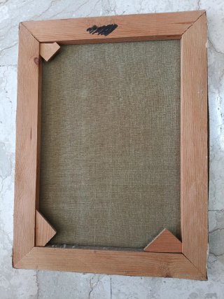 Quadro dipinto a mano olio su tela firmato vintage