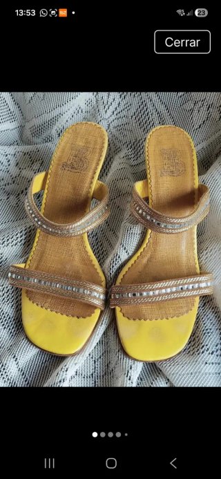 Sandalias Belén Doñate Piel Cuero Talla 37