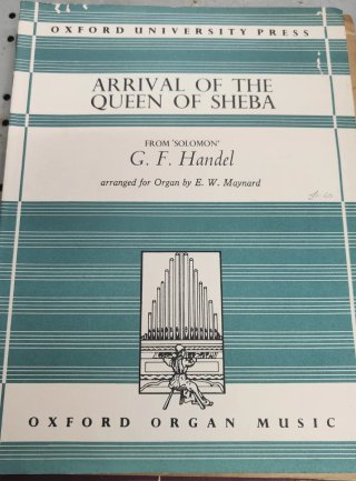 Partitura Arrival of the Queen of Sheba - Handel